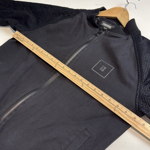 Zanerobe Hive Bomber Jacket Black Mens Size Small - Picture 7 of 9